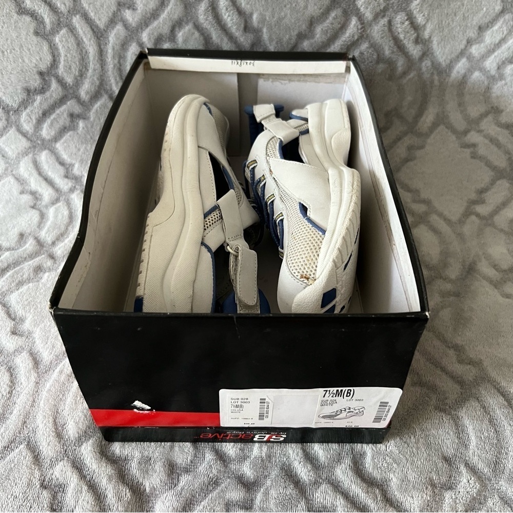 SJB Active by St. John’s Bay White Sneakers 7.5M - Picture 9 of 13